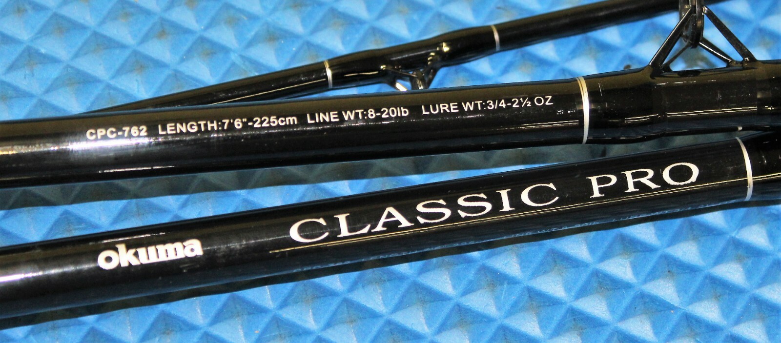 Okuma Classic Pro Black 7' 6" Line Counter Trolling Combo CPC-762-MA 20D 2 PACK!