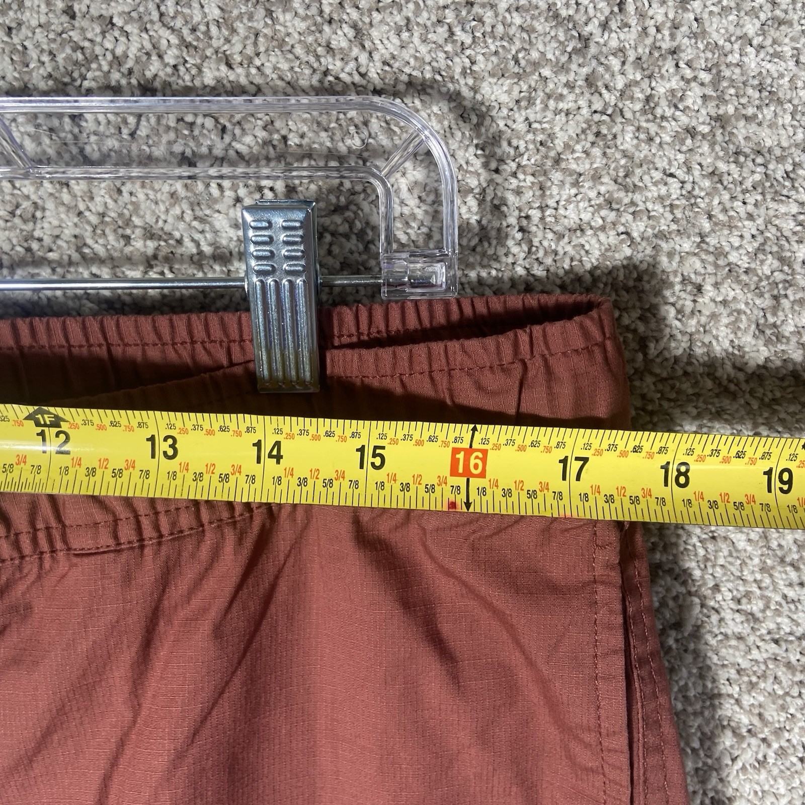 Vuori Ripstop Pants Mens XL Red Performance Stretch Hiking Technical Climber