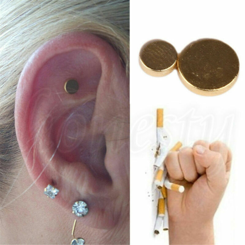 2X Quit Smoking Stop Smoke Ear Auricular Magnet Therapy Acupressure Healthy Care