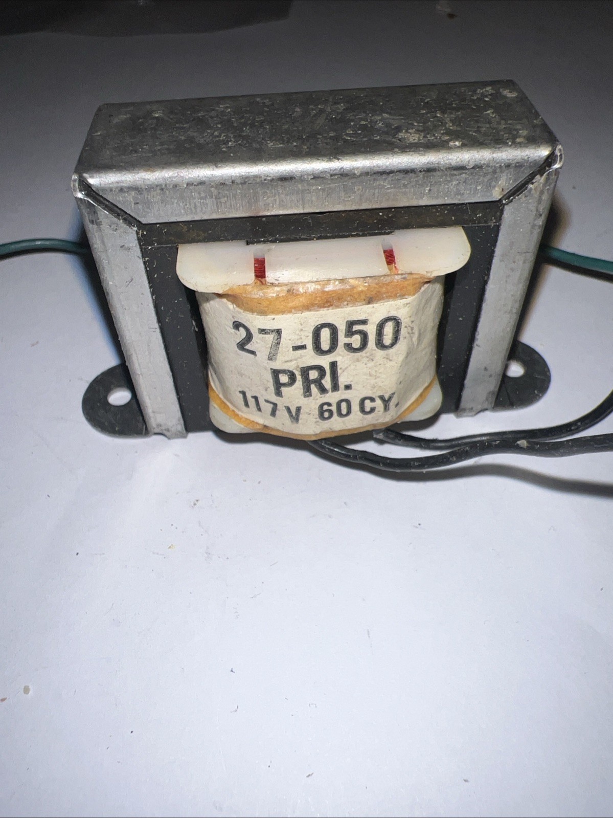 Filament Transformer 117vac Primary 6.3vac 1.2 Amps New old stock Model 27-050