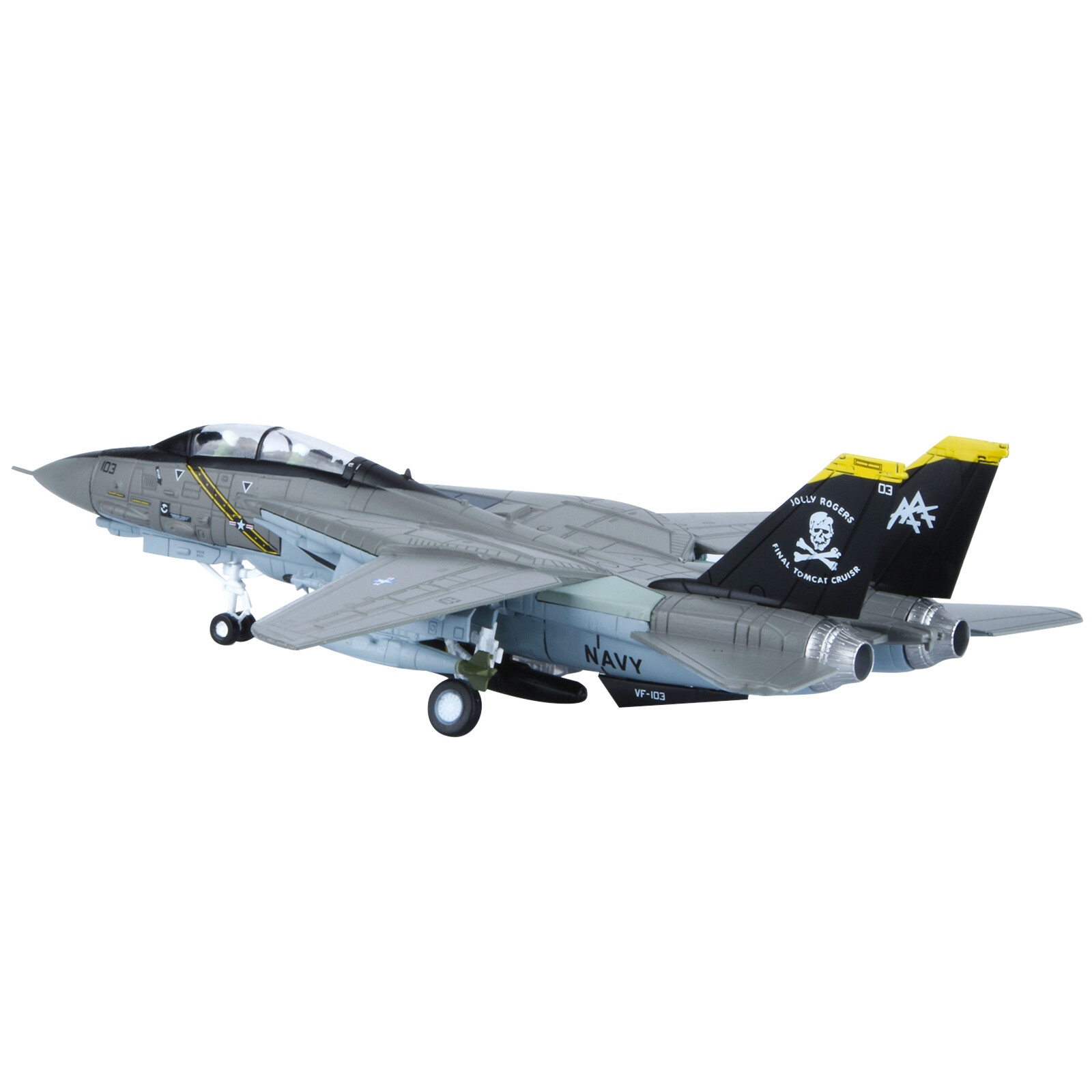 1:100 F-14 Tomcat US Fighter Jet Model Alloy Aircraft Diecast Military Ornaments