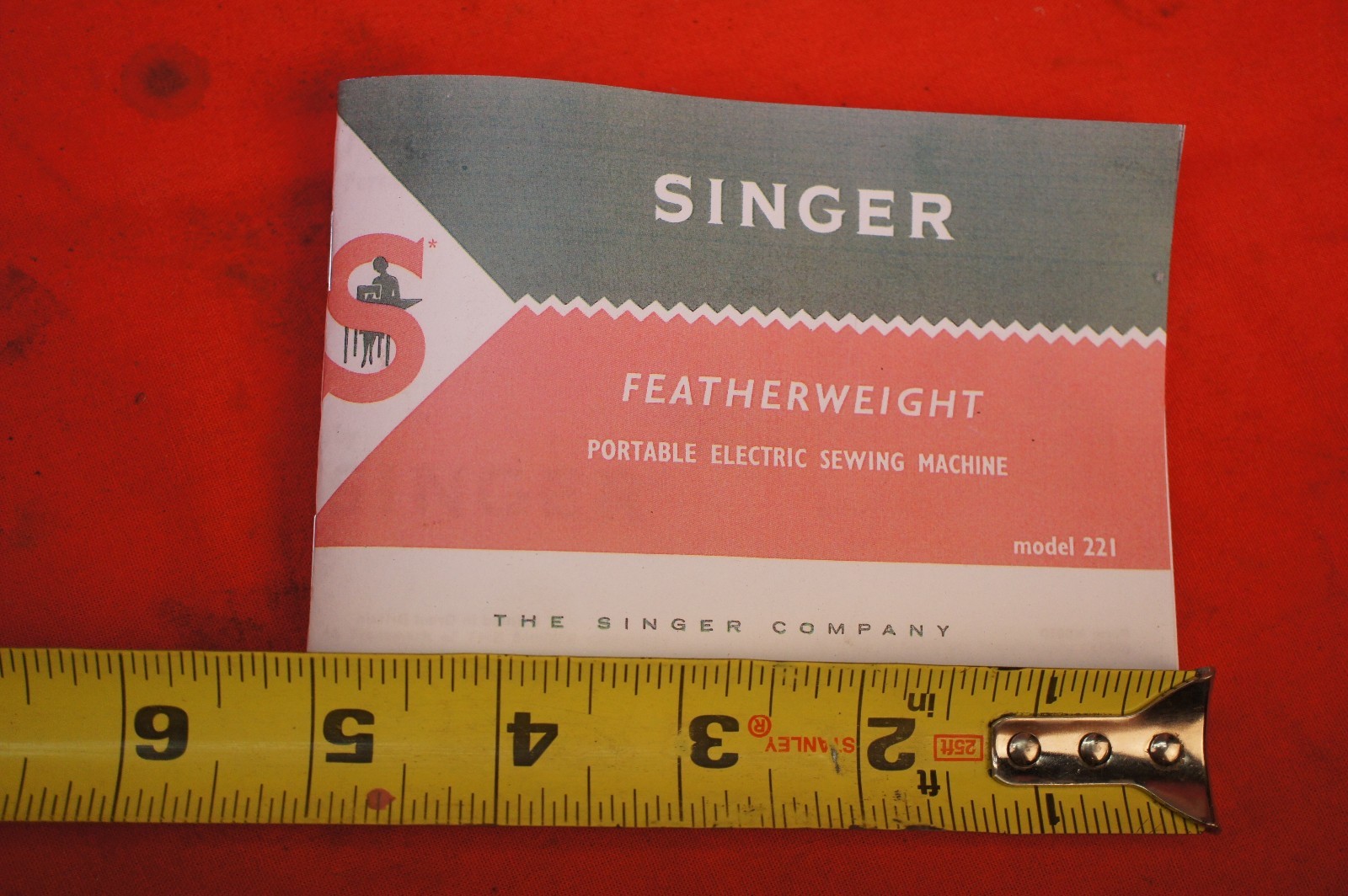 Late White Singer Featherweight 221 221-1 Sewing Machine Owners Manual Booklet