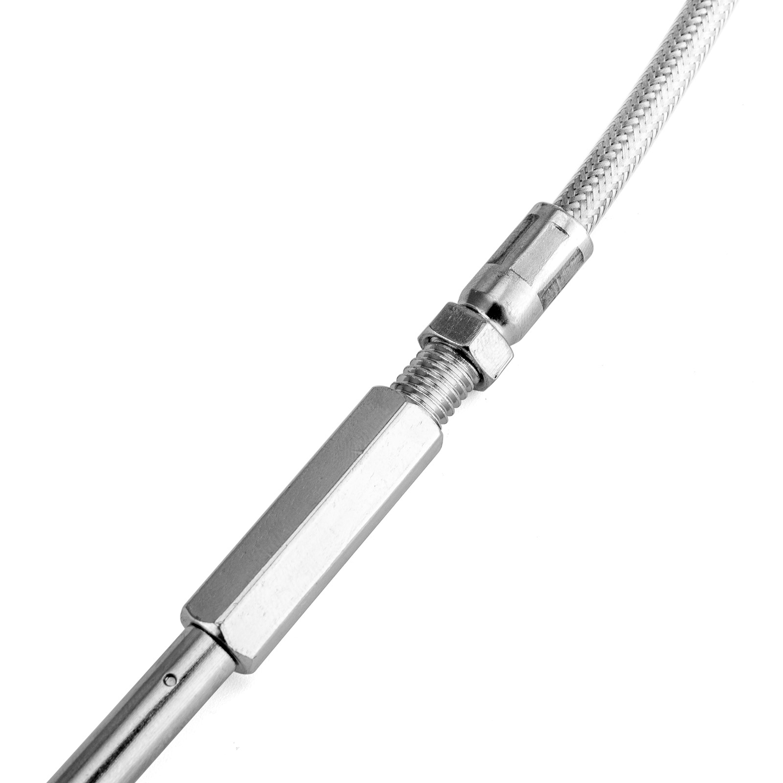 40" Stainless Steel Extended Throttle & Idle Cable Set For Harley Sportster XL