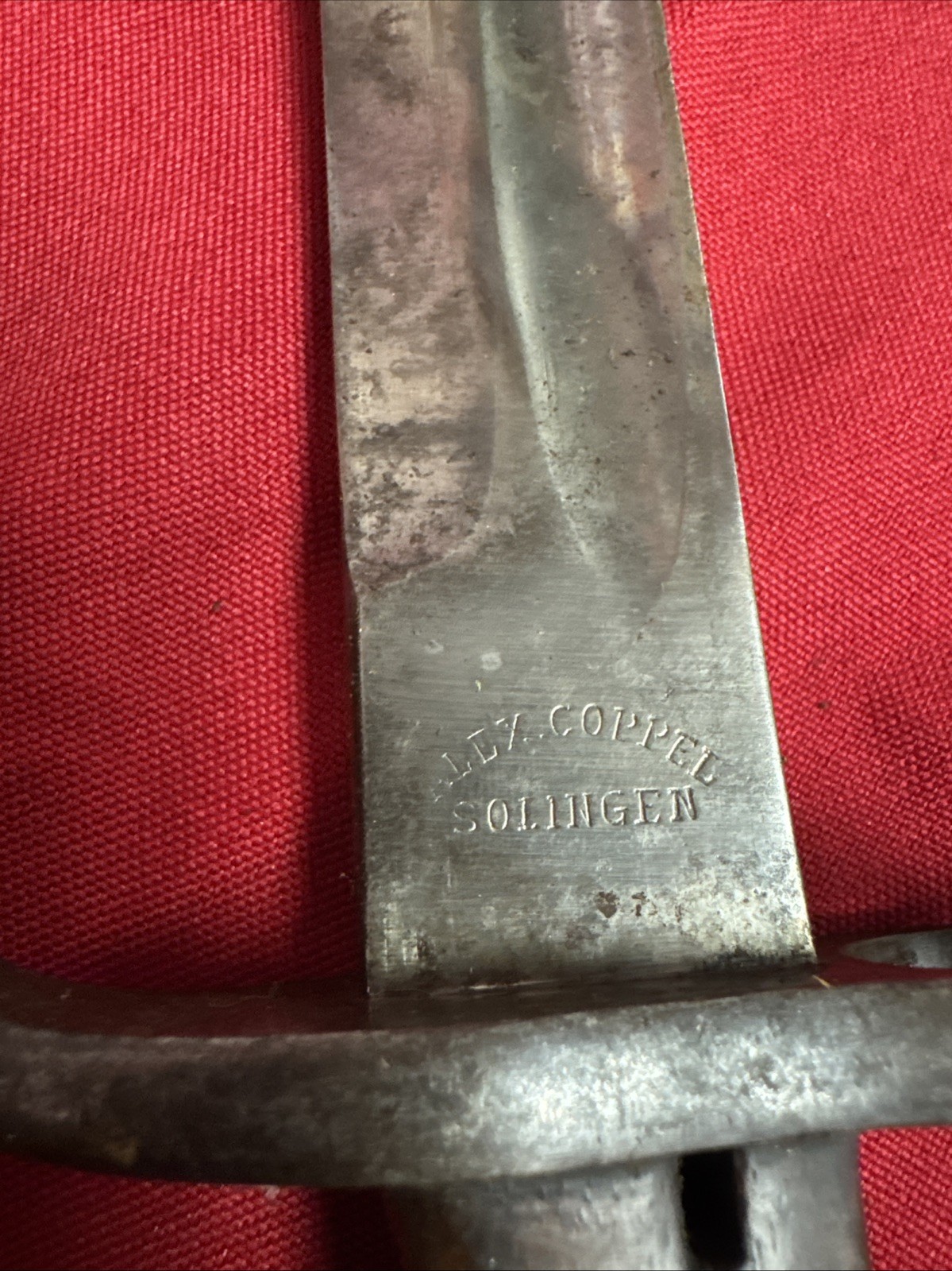 Alex Coppel Solingen Brazil M1908 Mauser Bayonet with Leather Scabbard A955