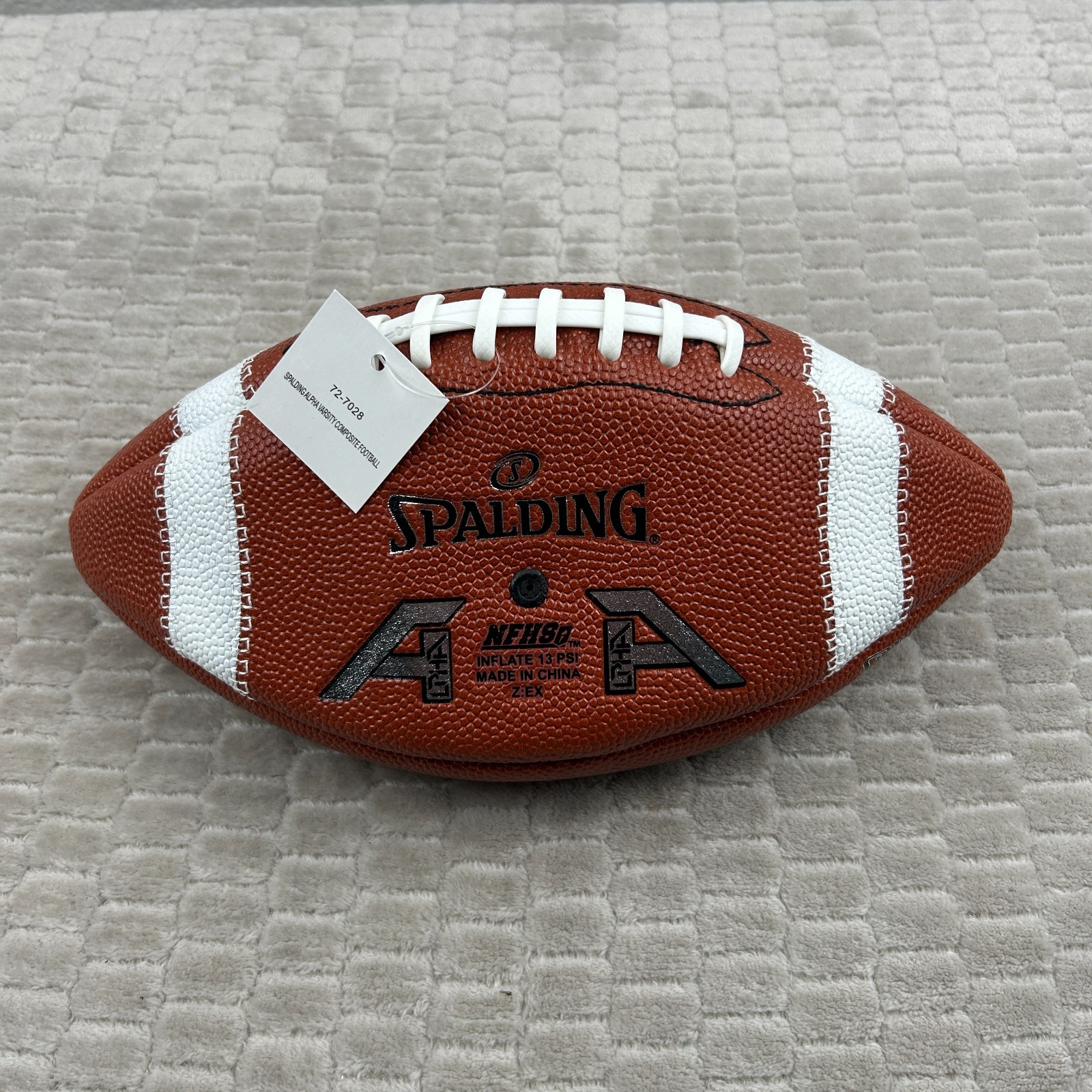 Spalding Alpha Varsity Compostie Football Leather Game Training New (Deflated)