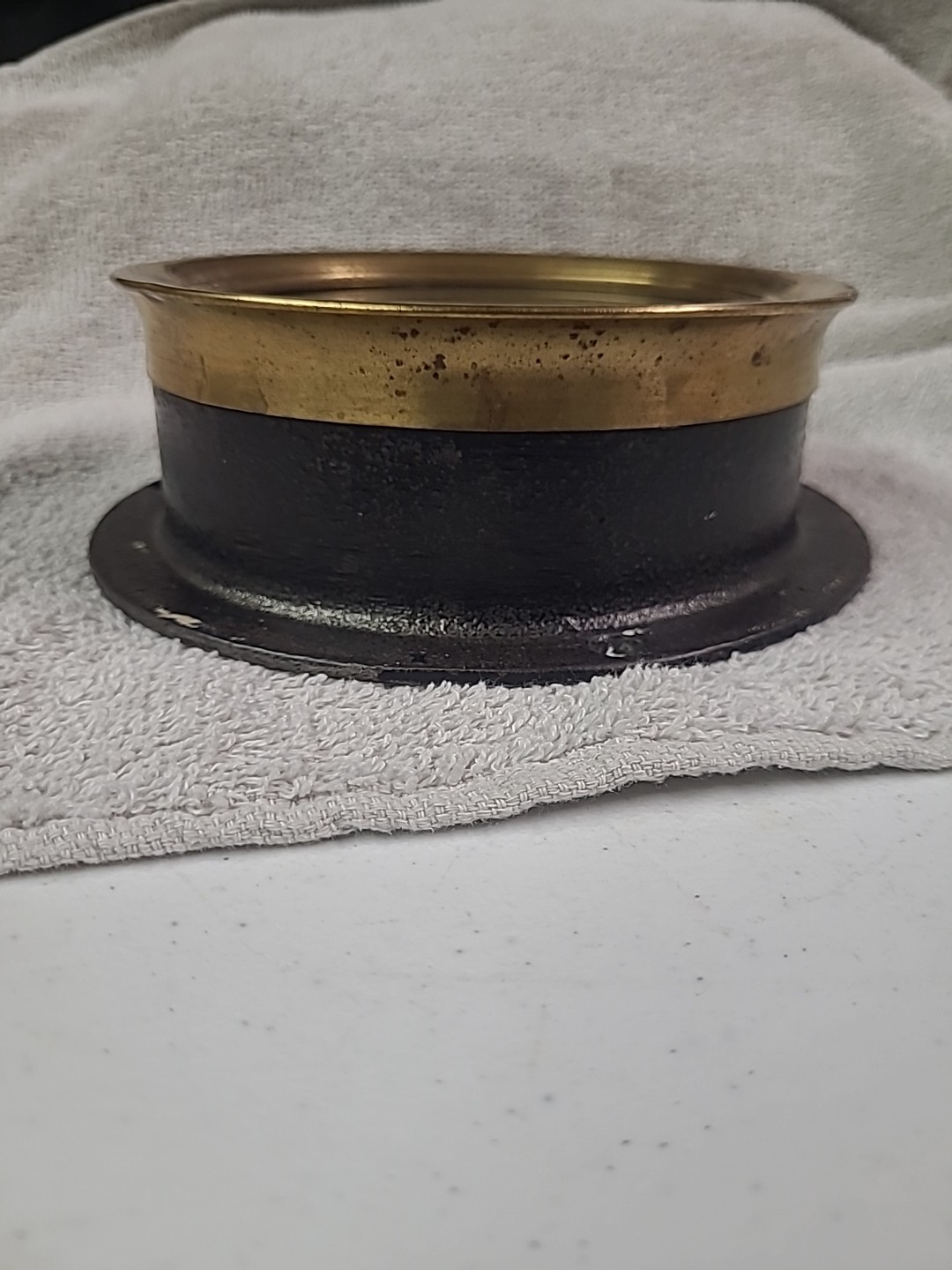 Antique Brass Gauge. Crosby Steam Gage And Valve Co. Boston 1914.