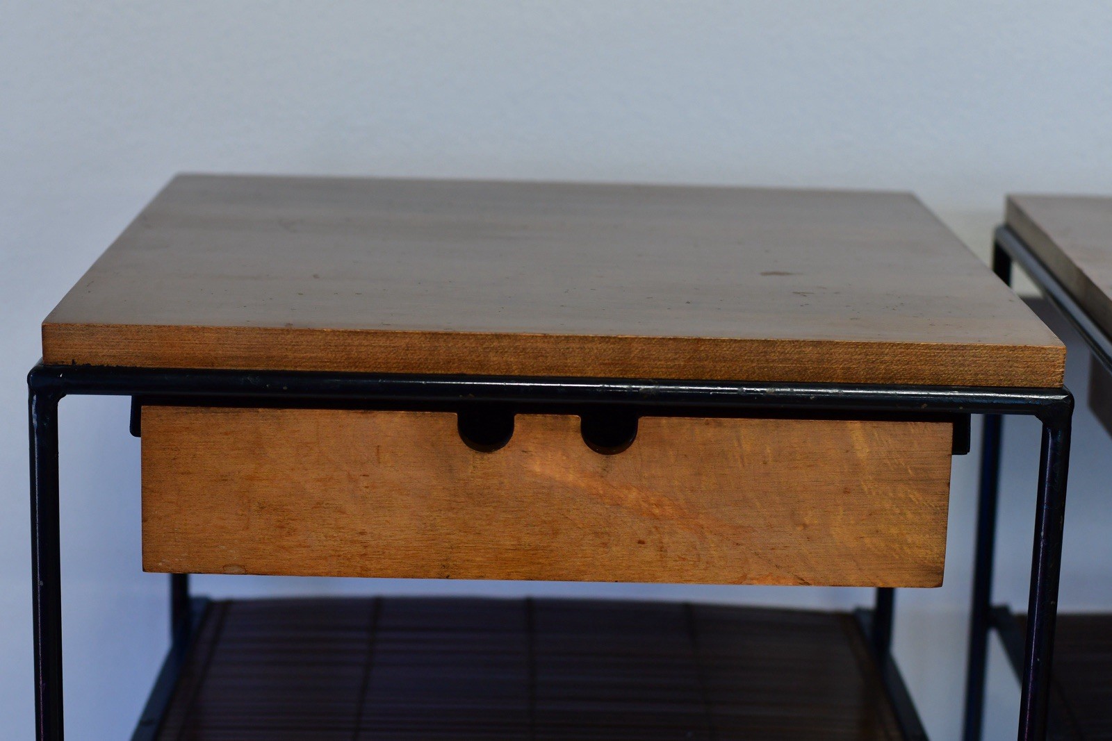 Mid Century Modern Pair of PAUL MCCOBB Wrought Iron PLANNER GROUP End Tables