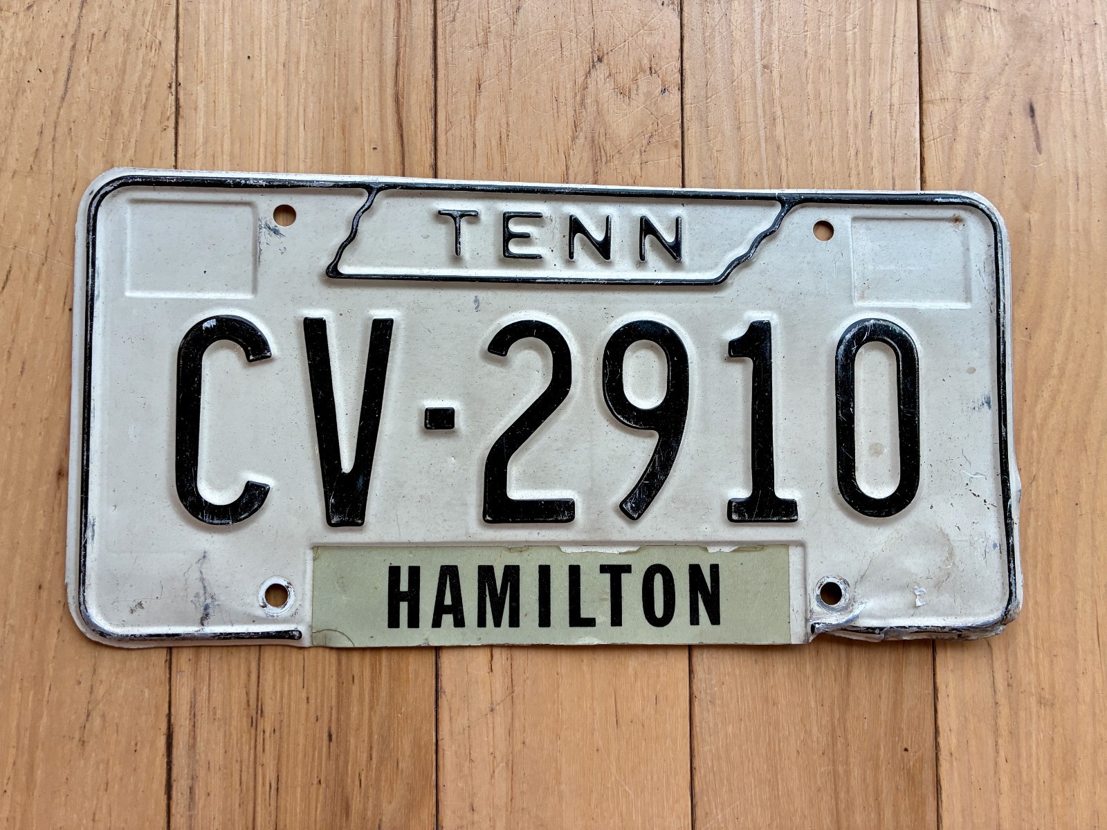 1970s Tennessee Hamilton County License Plate