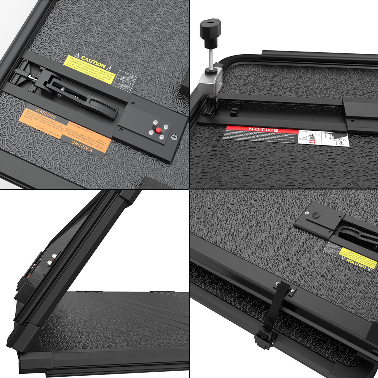 5.8FT 3-Fold Hard Bed Tonneau Cover For 2019-2024 Silverado Sierra 1500 2500HD