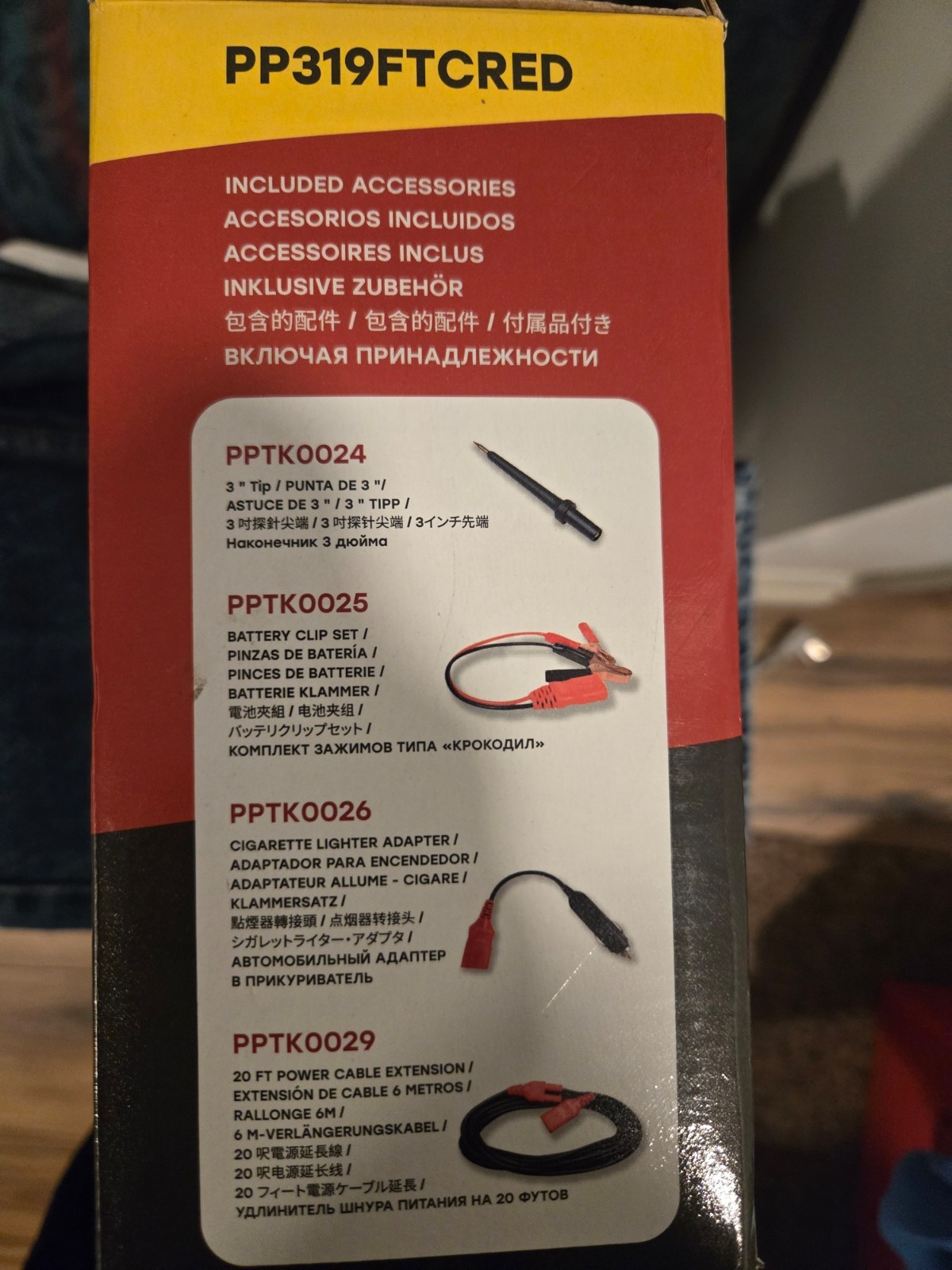 POWER PROBE III 3 PP319FTCRED Test Light and Voltmeter, RED NEW