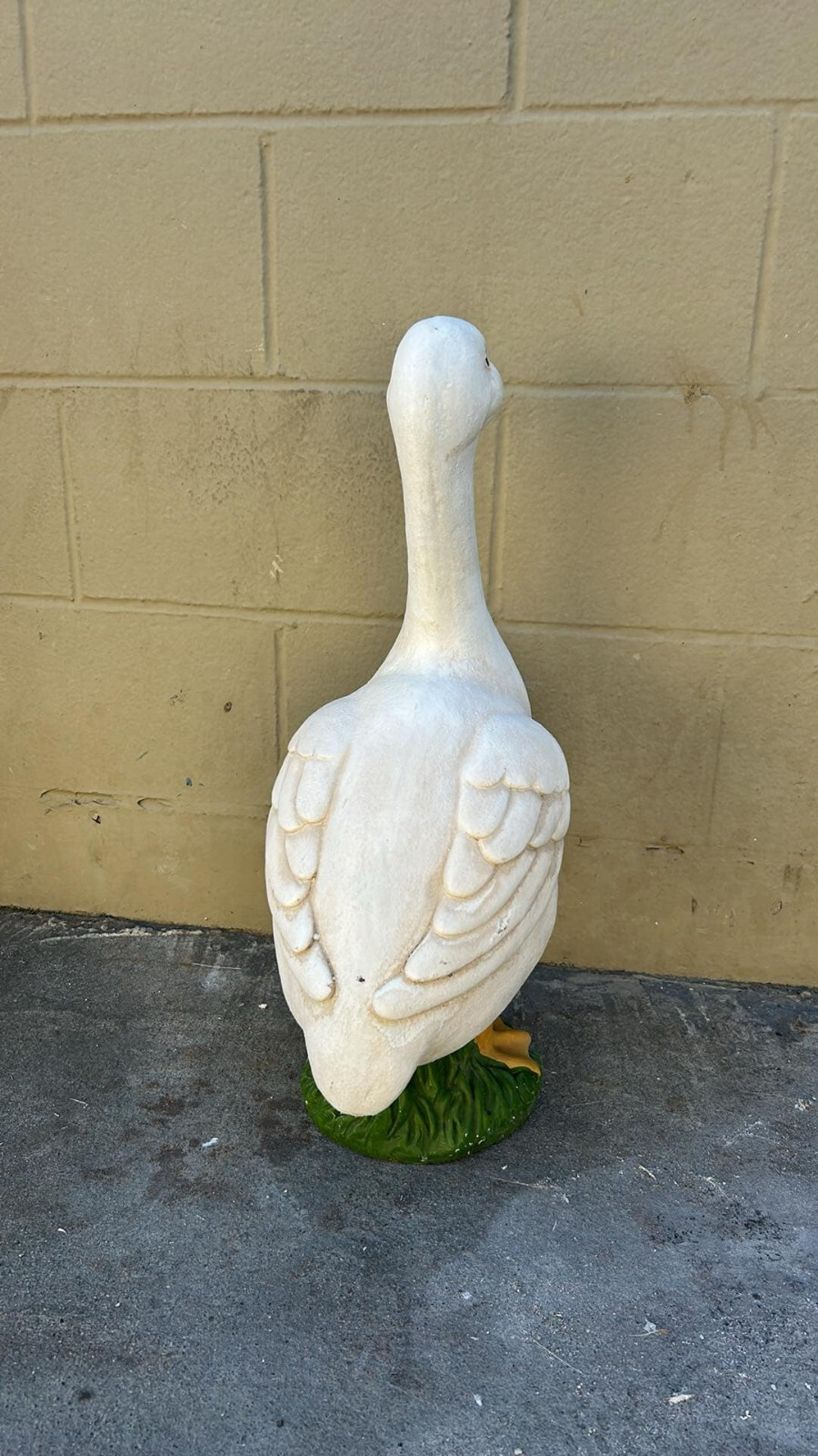 Latex and fiberglass backer mold new porche goose mold 24" tall
