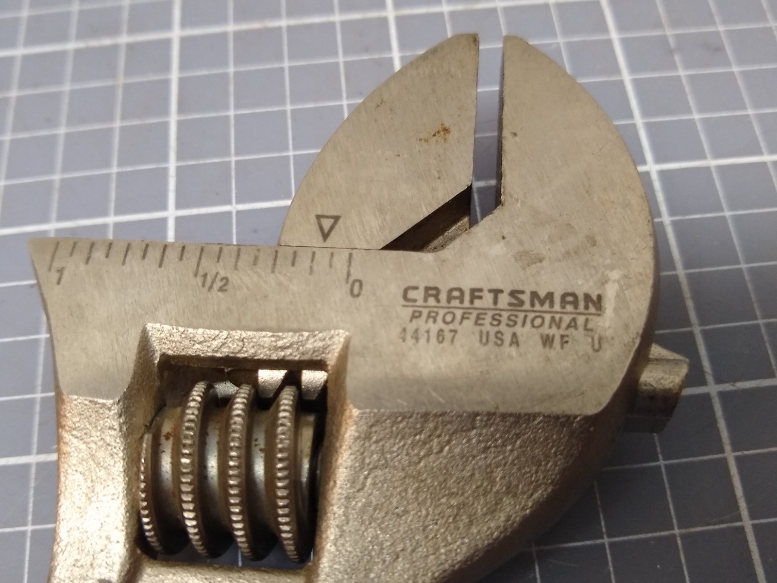 Sears Craftsman Professional Tools USA 8 Inch Adjustable Wrench WF 44167