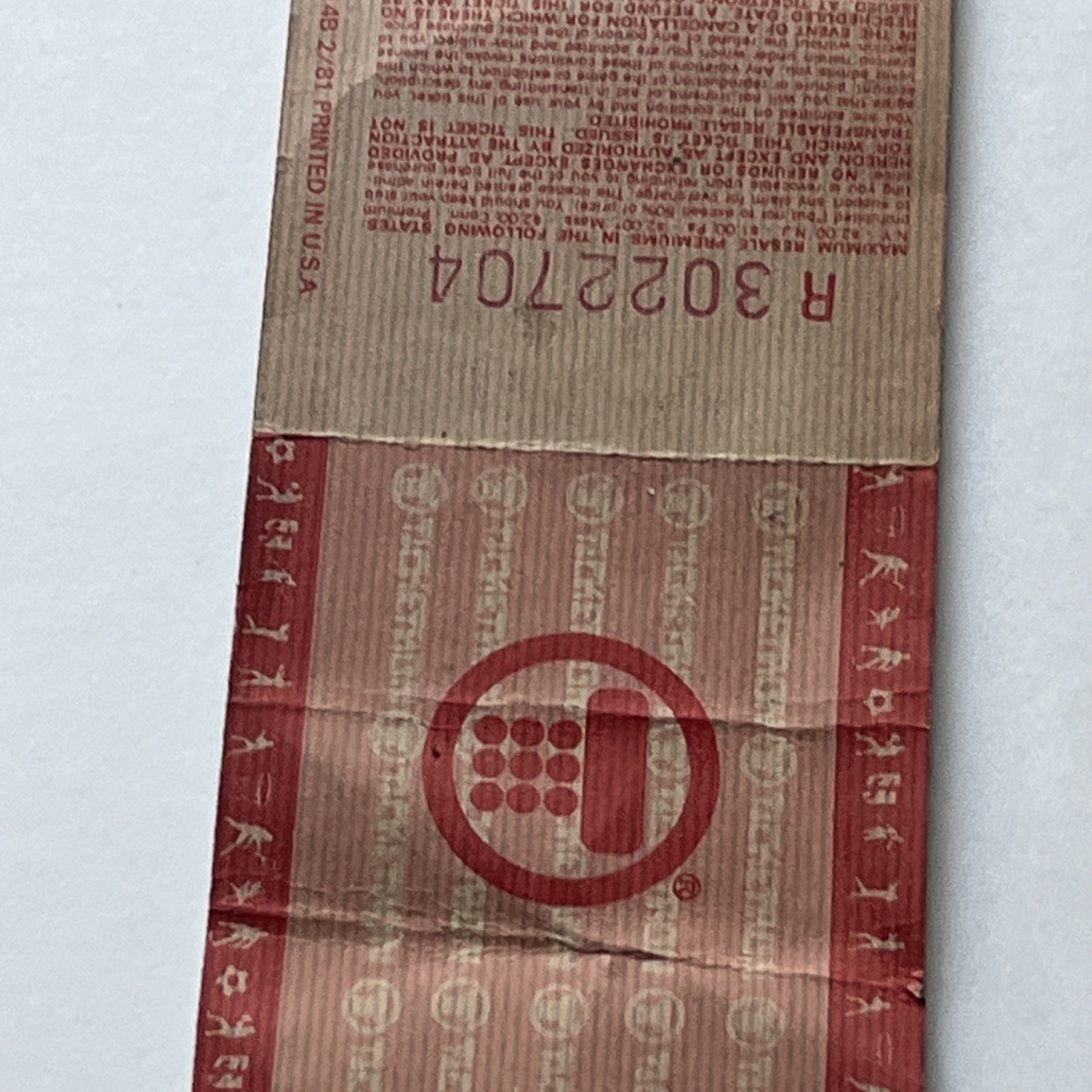 Ozzy Osbourne New Years 1981 Concert Ticket LA Sports Arena