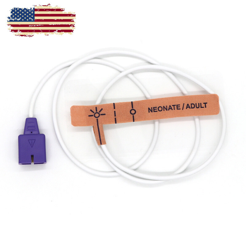 10Pcs 9Pin Disposable Neonate/Adult Oximax SpO2 Sensor Compatible for Nellcor，US