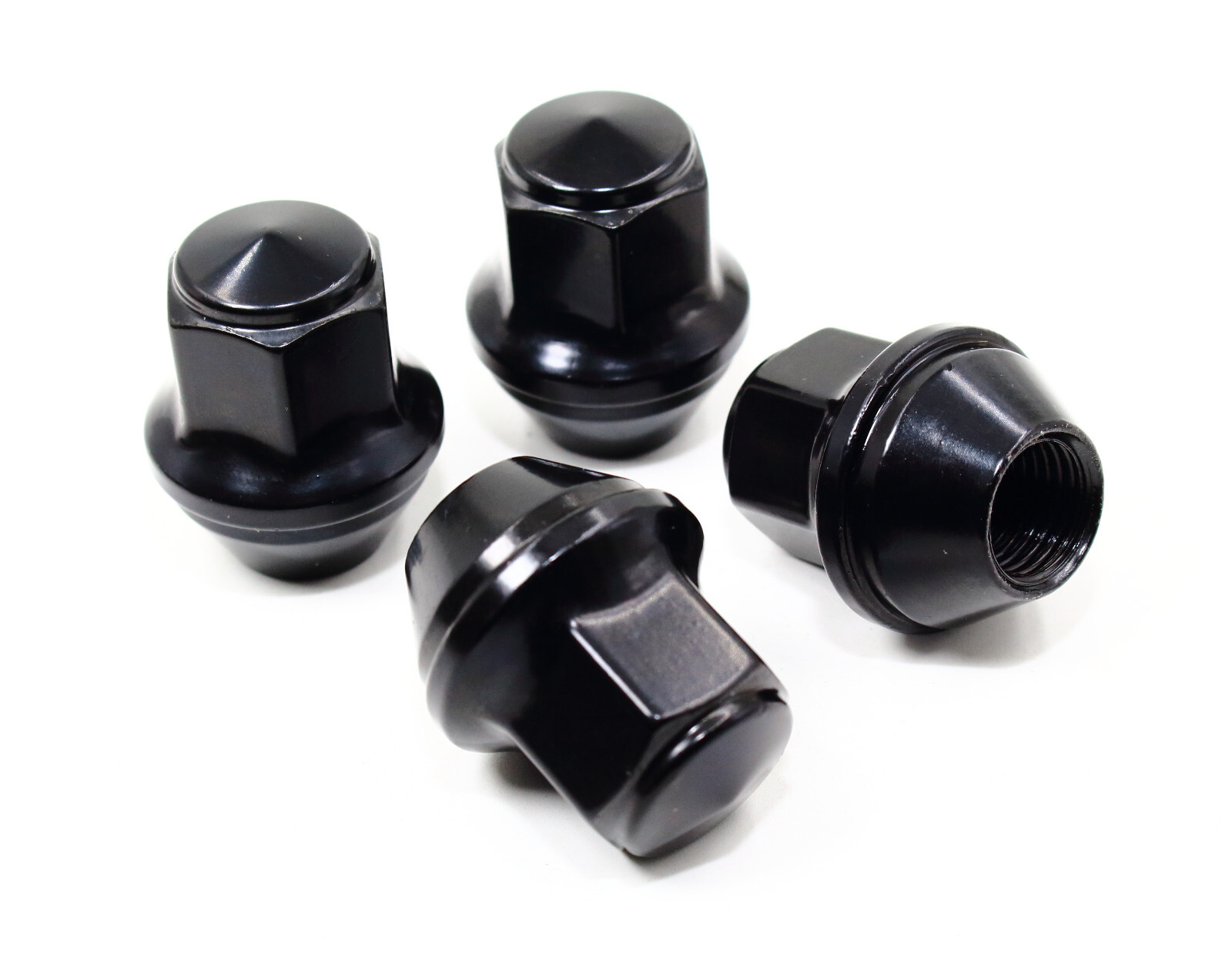Set 20 14x1.5 Black Factory Style Lug Nuts ACPZ1012M ACPZ1012D Ford Edge Mustang