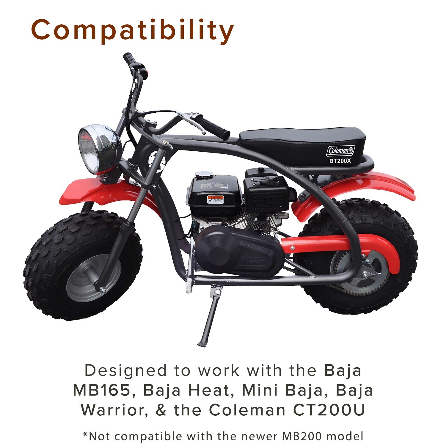 Plastic Clutch Cover for the Baja, Hensim MB165, Coleman CT200-U Trail Mini Bike