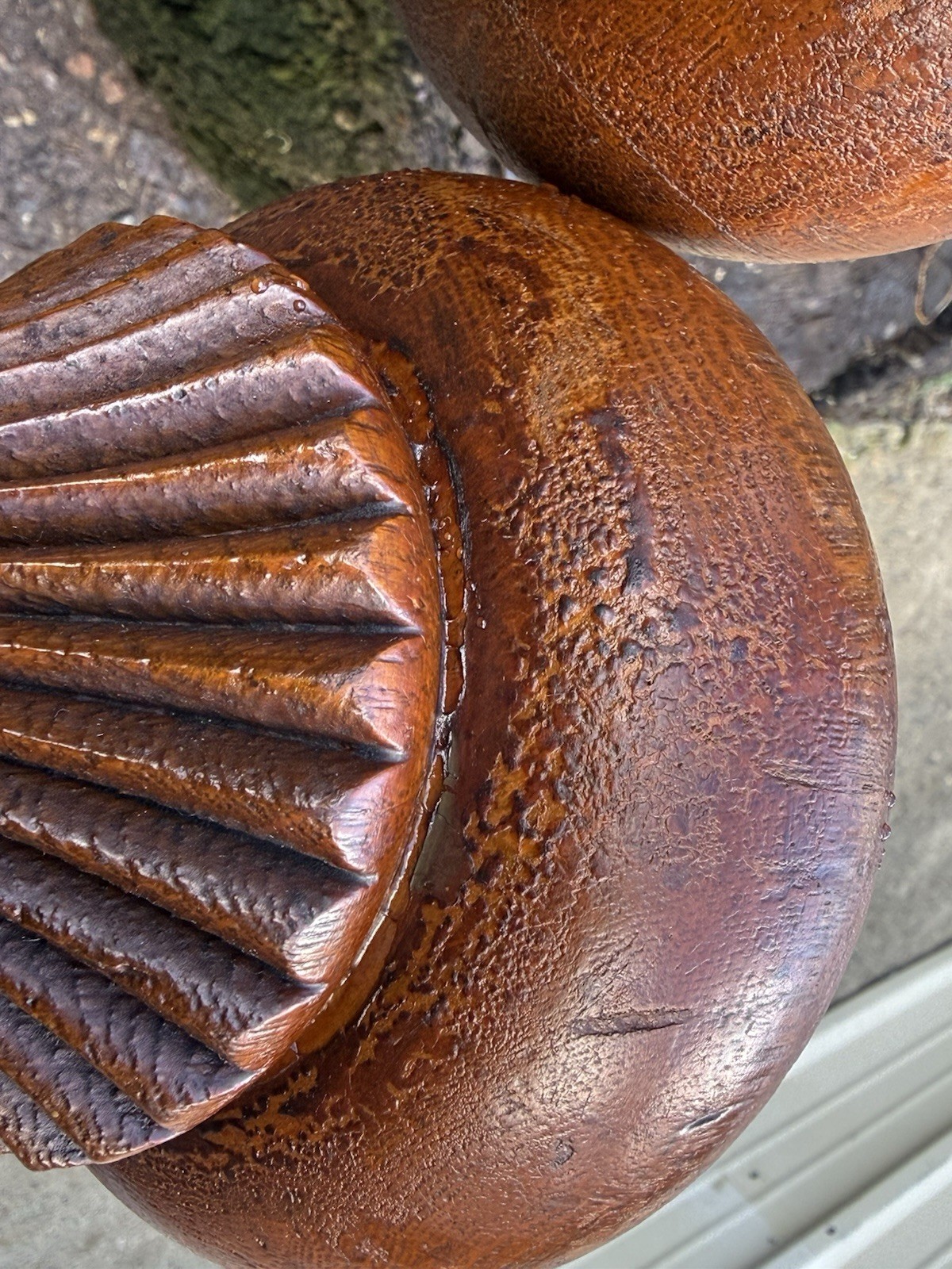 5x Exquisite Antique Wood Fluted Turned Carved Table Legs Victorian Vintage