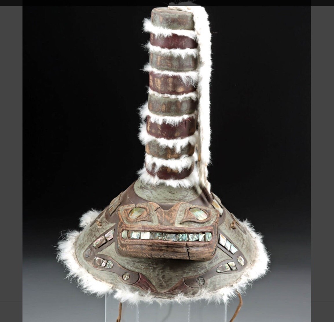 Northwest Coast- Tlingit- Tsimshian Frog Clan Hat