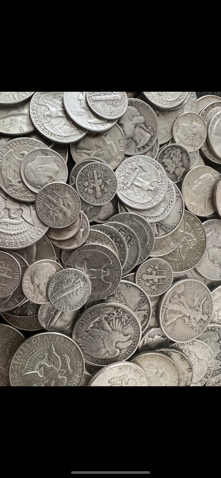 SILVER ESTATE LOT SALE ~ OLD COINS BULLION SILVER BARS .999 GOLD ~ 90% 40% HOARD