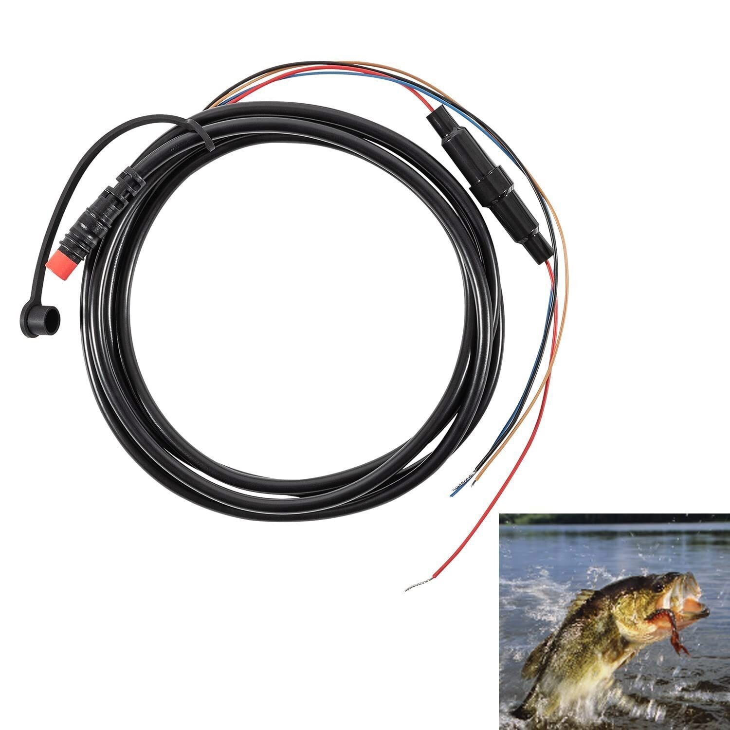For GARMIN STRIKER 4 4cv 4dv 5cv 5dv 7cv 7dv Power/Data Cable 4-Pin 010-12199-04