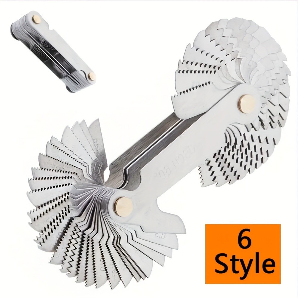 Multi-Size Thread Gauge  - Metric & Imperial for Screw Thread Measurement（58pc）