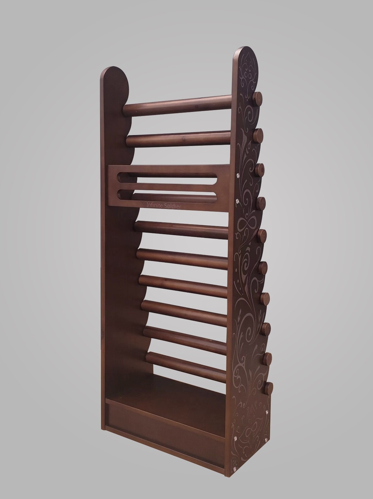 Giant 10 Tier Dark Wood Bracelet & Bangles Display Stand Holder +Free Shipping