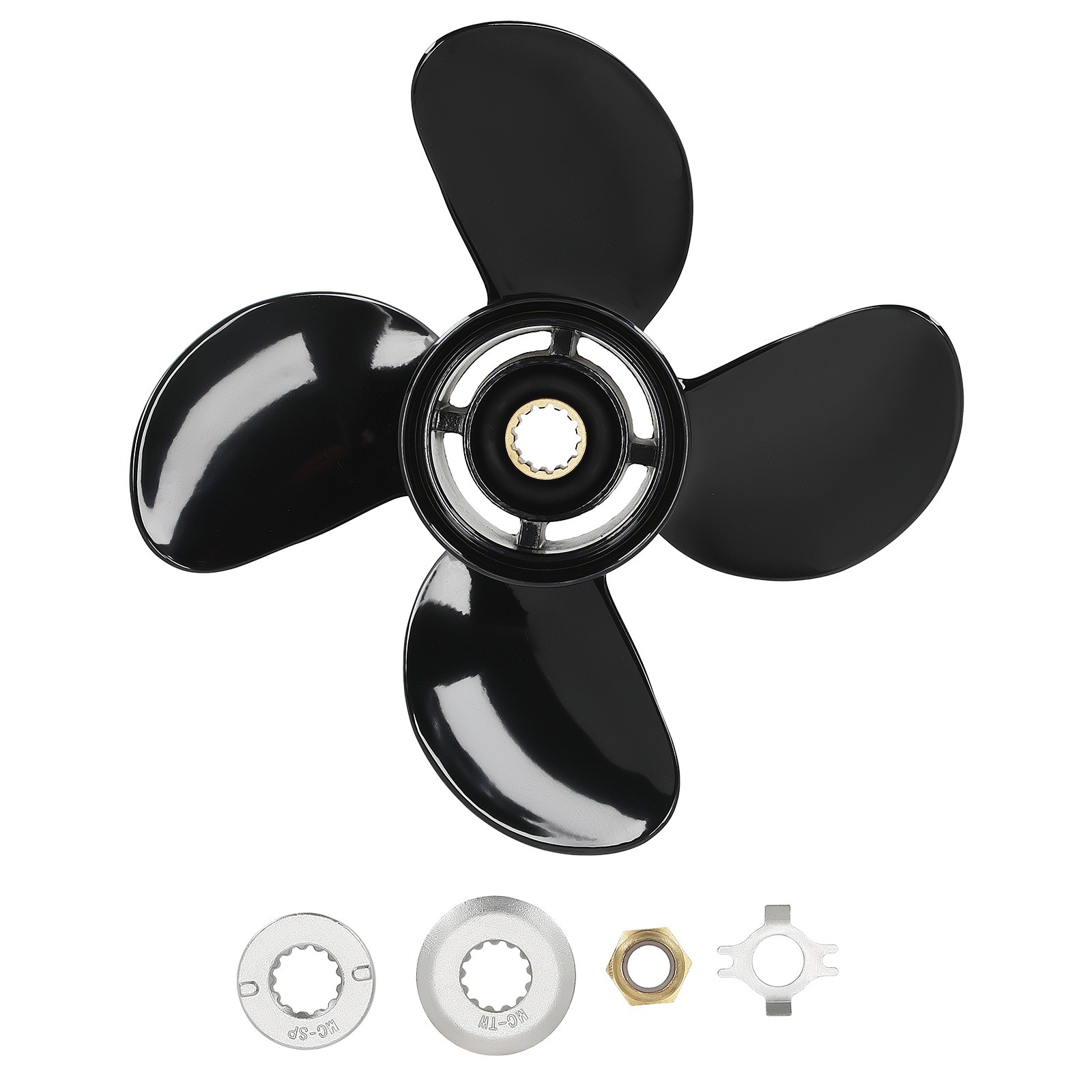 4 Blade Propeller for Mercury 40-60HP 4 Stroke 13" Aluminum 48-8M8026630
