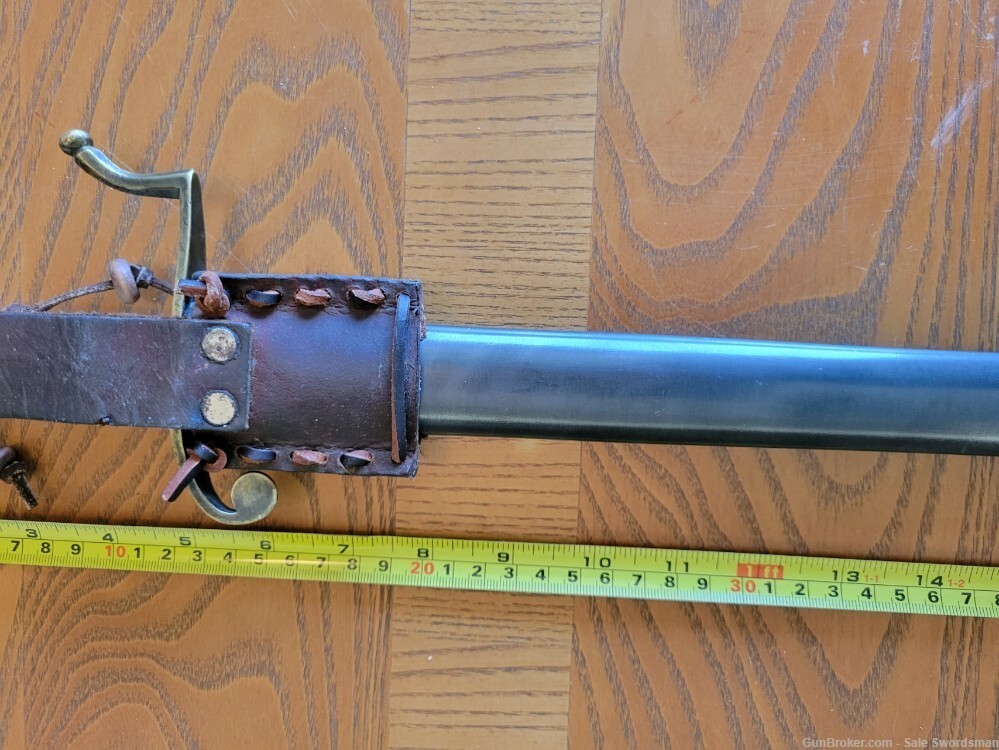 Modified Eagle Head Bowie Knife with Scabbard and Frog Used