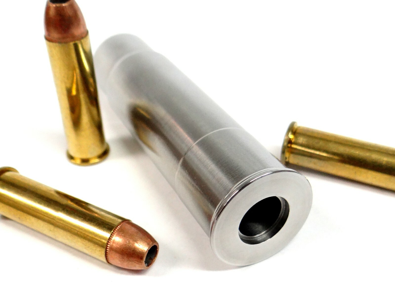 12GA to 357 Magnum & 38SPL RIFLED Shotgun Adapter - Chamber Reducer - Stainless