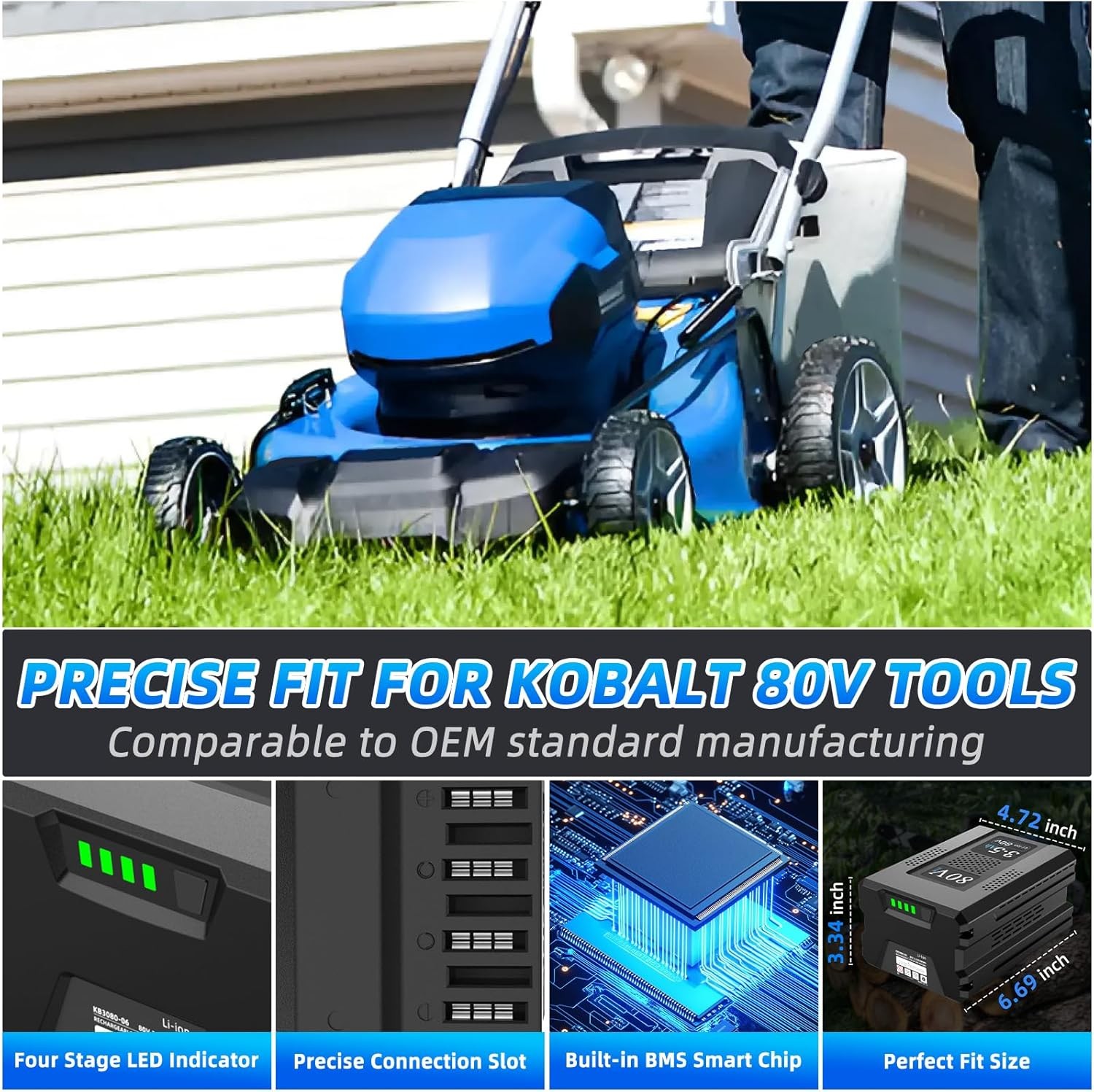 1-PACK 80V 3.5Ah for Kobalt 80V Max Lithium-Ion Battery KB2580-06 KB3080-06 New