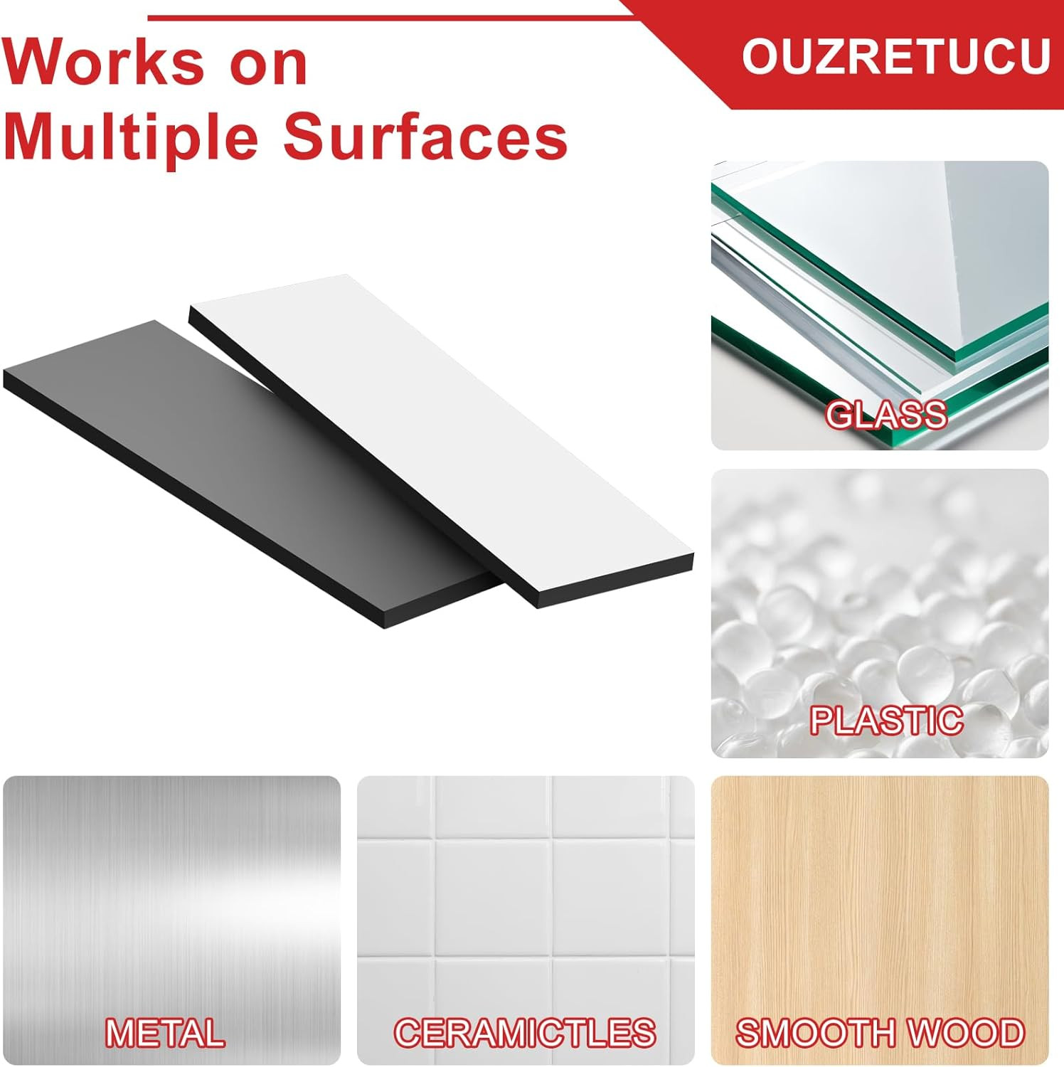 Magnetic Strips with Adhesive Backing,10 Pack Strong Self Sticky Back Magnet Tap