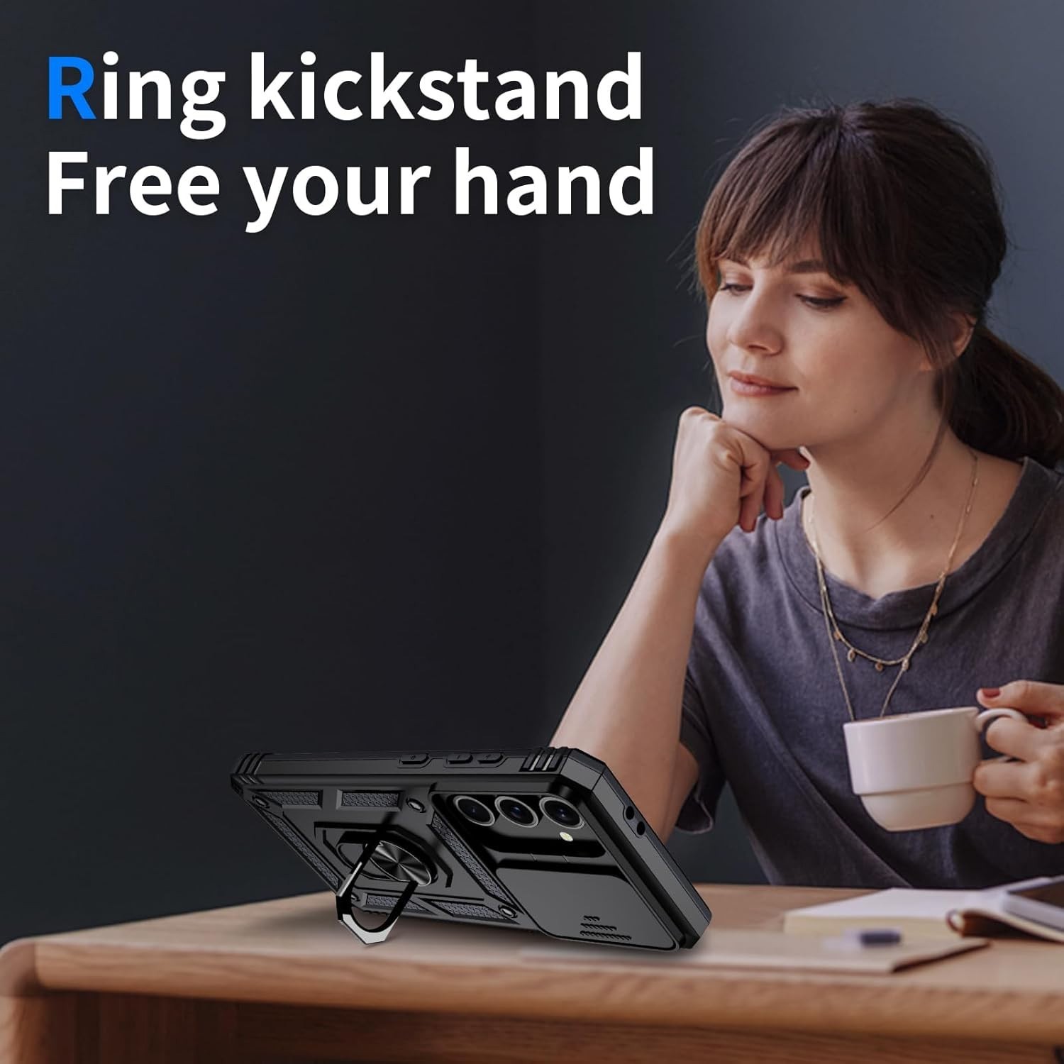 For Samsung Galaxy A16 5G Case Heavy-Duty Tough Dual Layer Cover +Tempered Glass