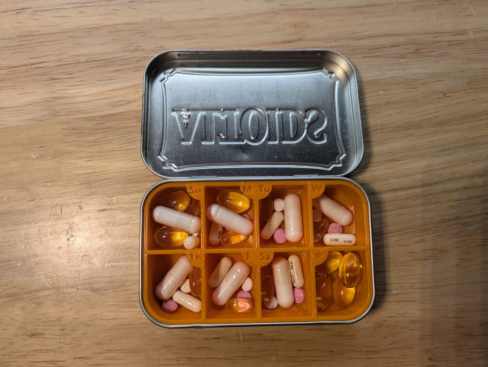 Altoids Tin Pill Organizer Insert Case Divider for Altoids Mint Tin EDC Storage