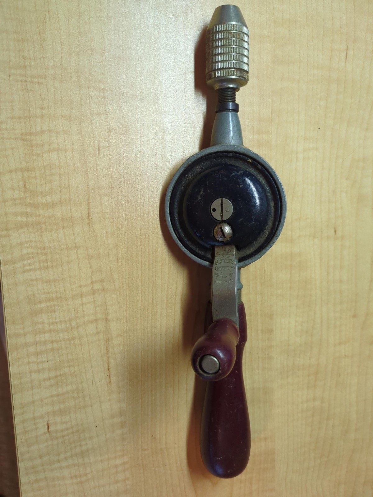 VINTAGE STANLEY 100 PLUS No.610 EGGBEATER STYLE HAND DRILL -Made in America