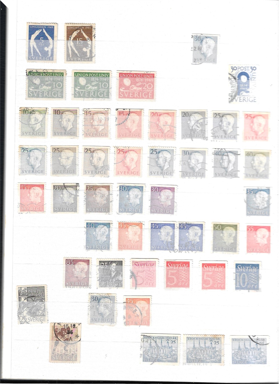 Excellent Sweden collection in stockbook!!