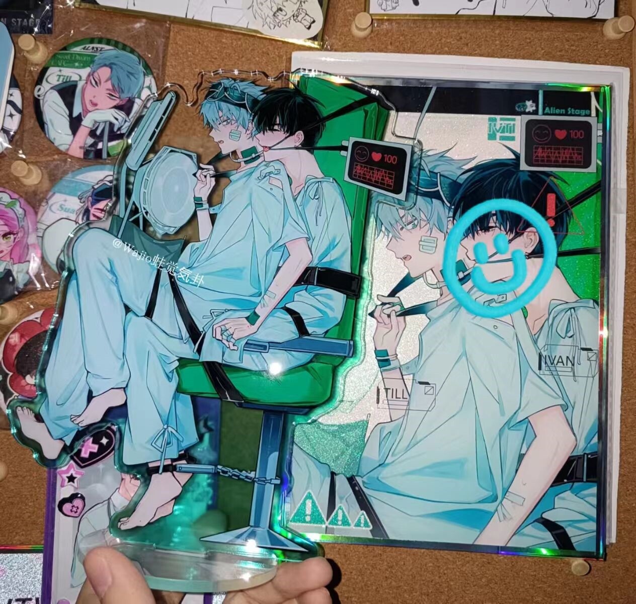 Alienstage Standing Plate Cartoon Standing Sign High Definition Stunning Acrylic