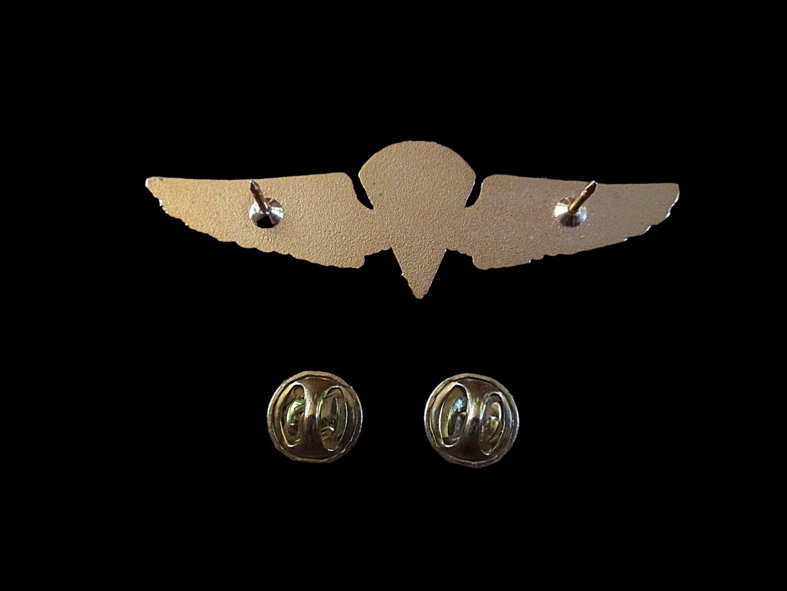 U.S MILITARY NAVY / MARINE CORPS GOLD PARACHUTIST PARATROOPER JUMP WINGS PIN