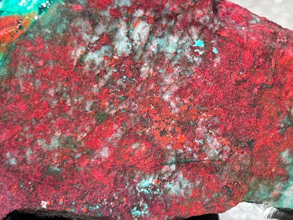 Sonora Sunrise Sunset Chrysocolla Cuprite 5.25"x2.25" Lapidary Rough Slab S1