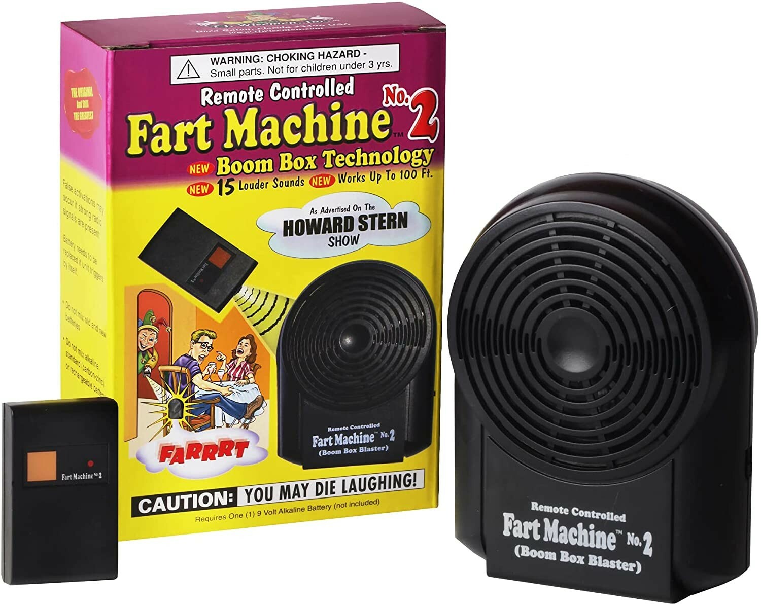 Fart Machine No. 2 Wireless Remote Control Prank Joke Gag Gift 2025 Newest Model
