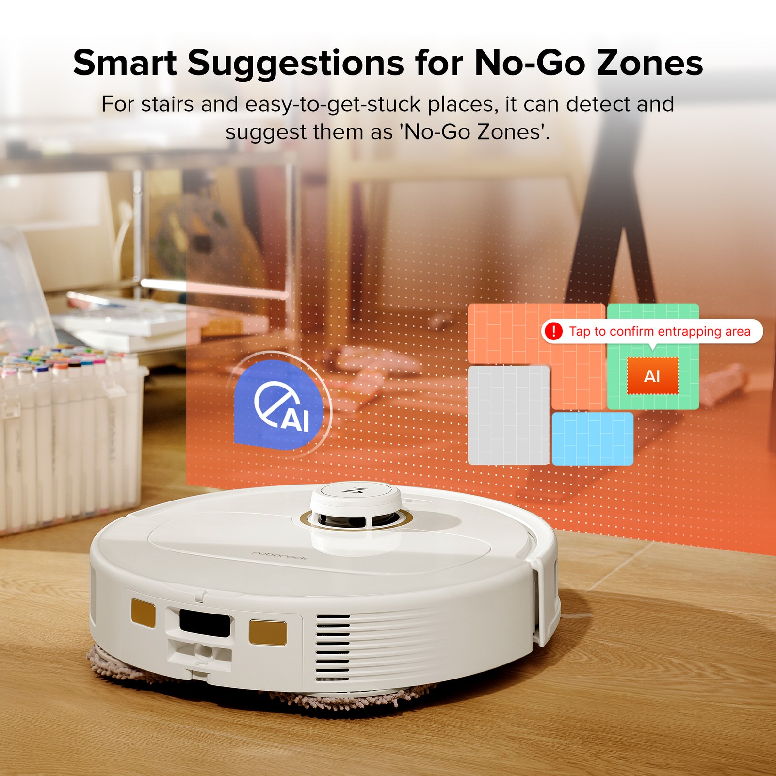 roborock Qrevo MaxV Vacuum Cleaner,Self-Washing & Drying - Certified Refurbished