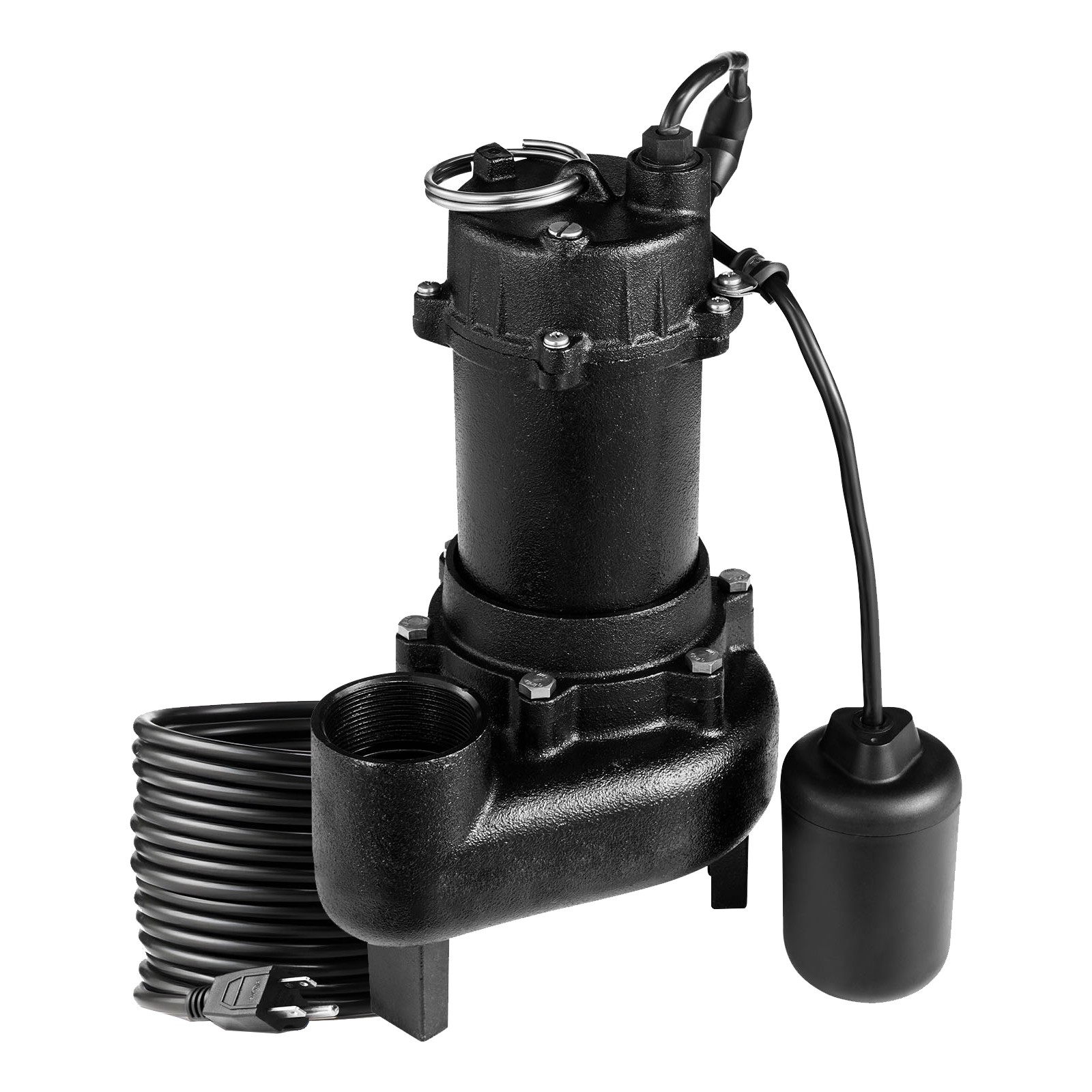 Uimoso 1 HP Submersible Sewage Pump, Cast Iron, 5200 GPH, 25 ft
