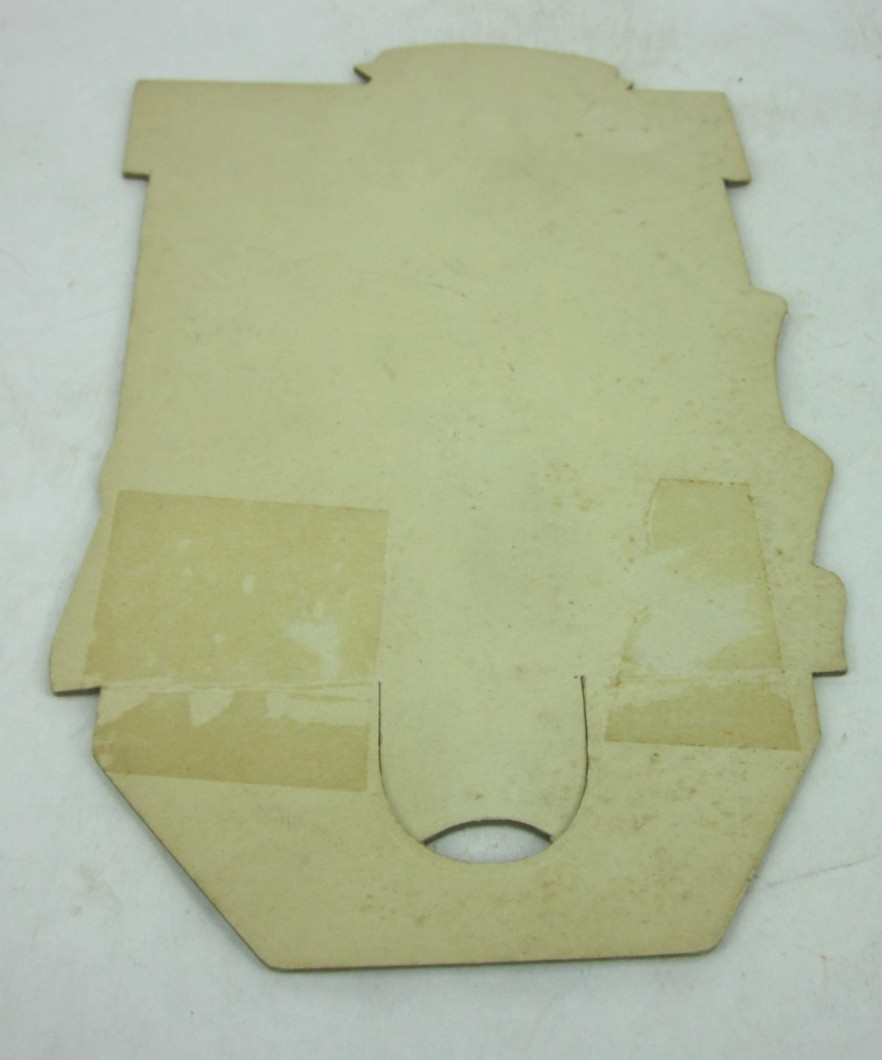 1942 WWII Whistle Soda Pop Bottle Topper Advertising Die Cut