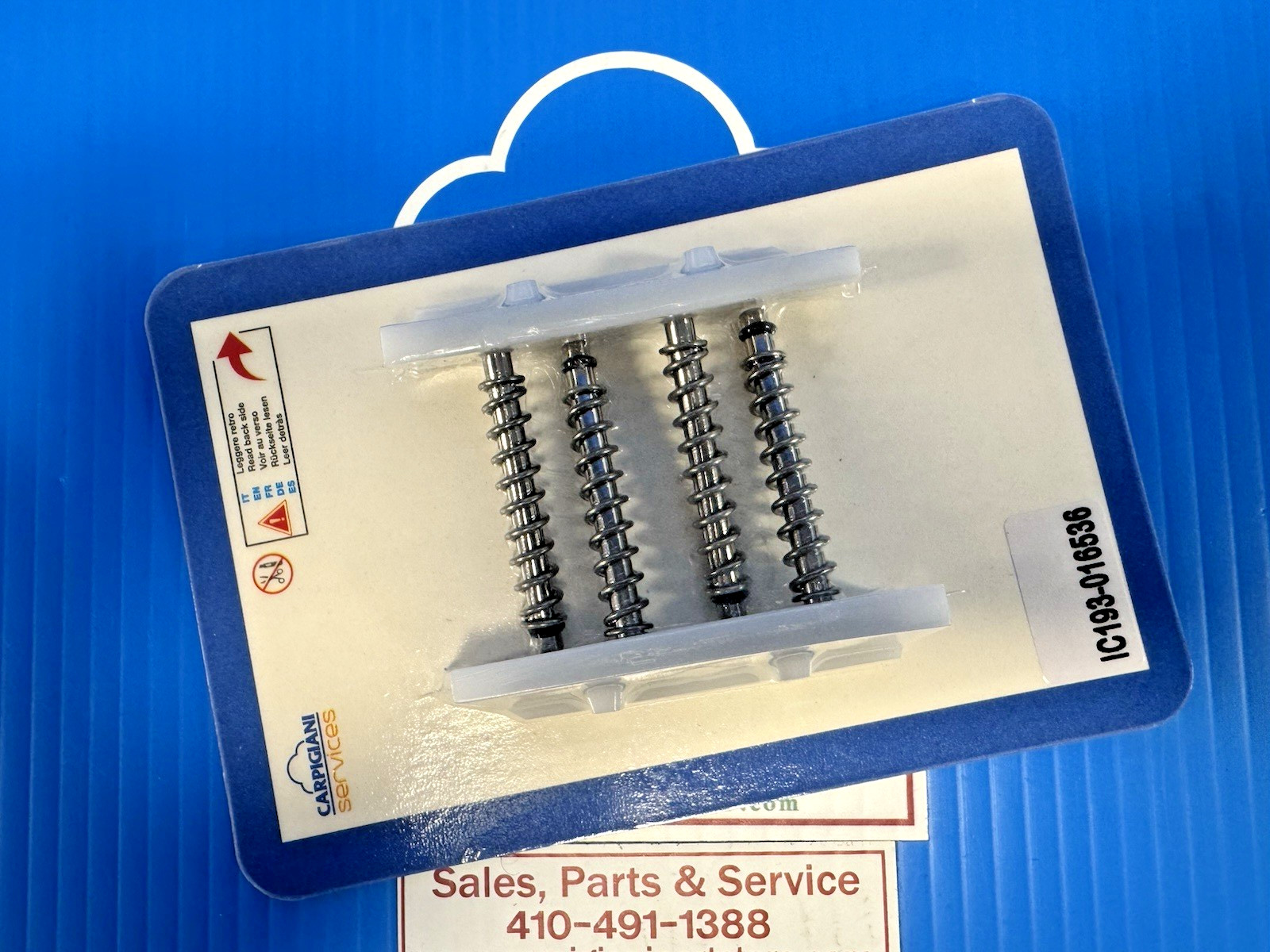 CARPIGIANI PART NUMBER:193-016536 KIT-2 SCRAPERS SELF ADJUST