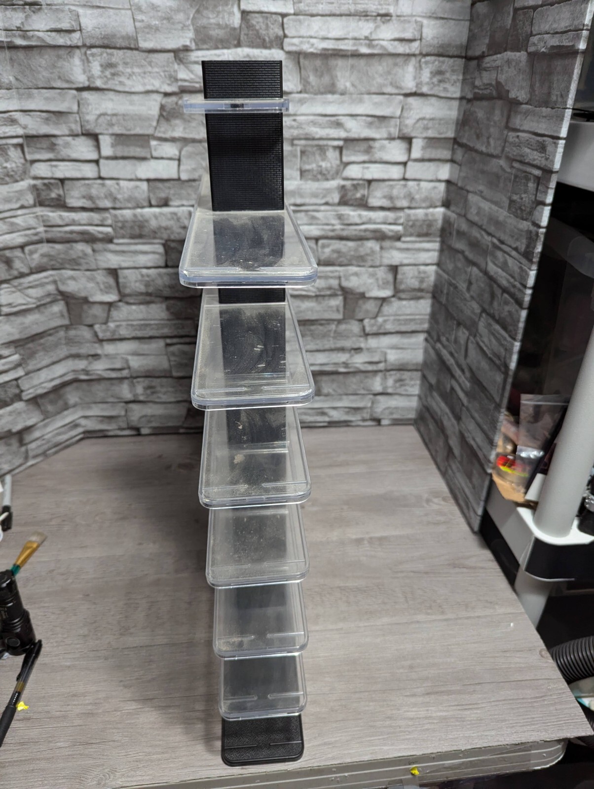 23.5x22.5x3" Acrylic Wall Or Table Display Stand For Figures, Cars, Collectibles