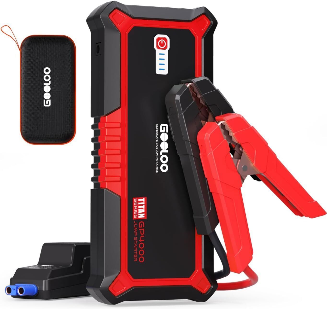 GOOLOO GP4000 Jump Starter 4000A Peak Car Starter (All Gas,10.0L Diesel Engine)