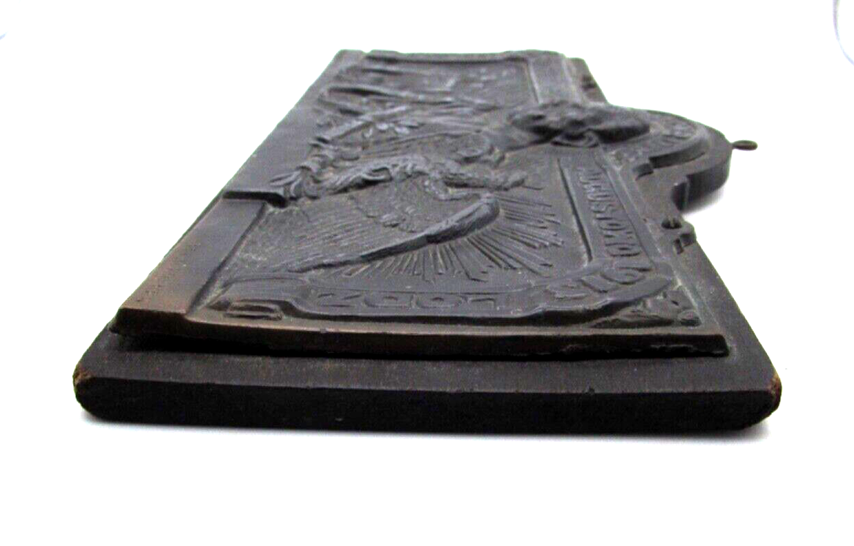 Original WWI Hindenburg 1914-1915 Patriotic Plaque Masuren Tannedberg Lodz