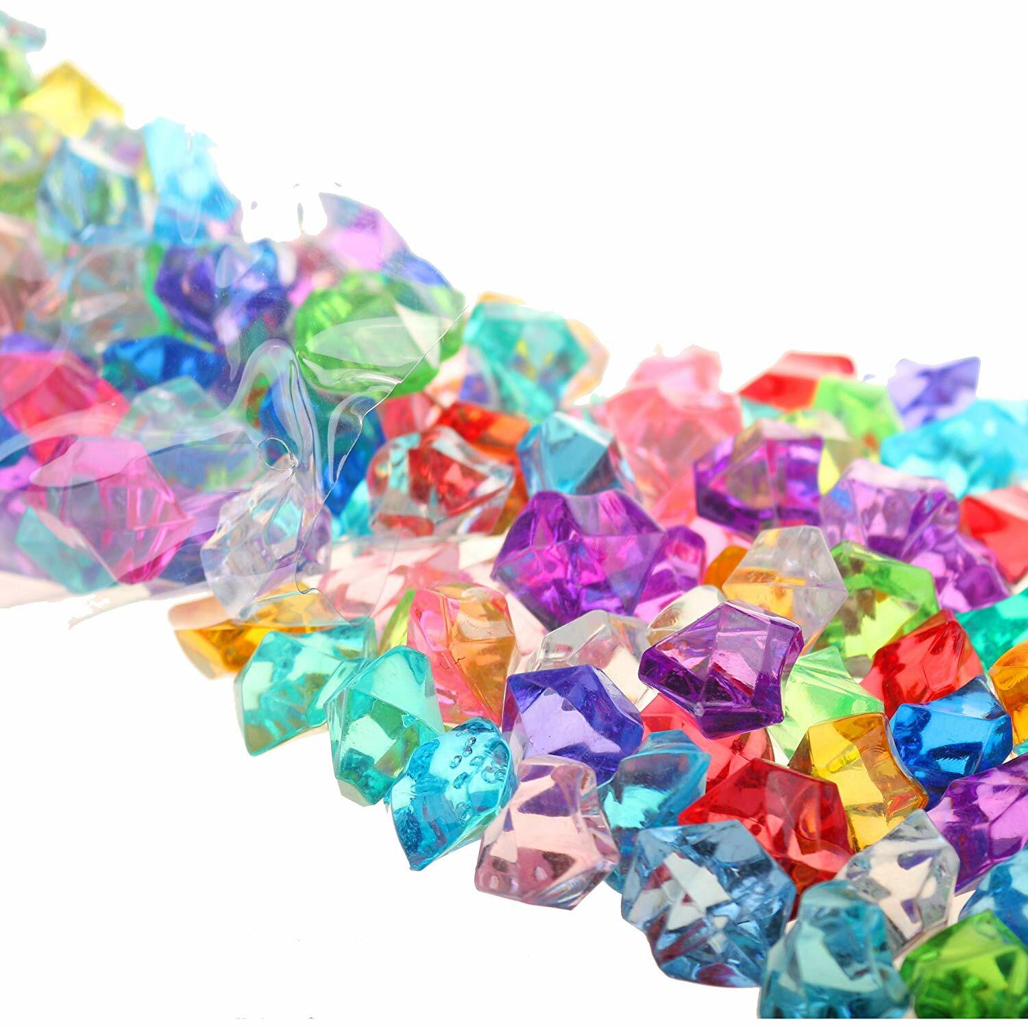 PMLAND Acrylic Jewels Gems, Bulk 1 Pound per Bag, Approximately 160 Pieces