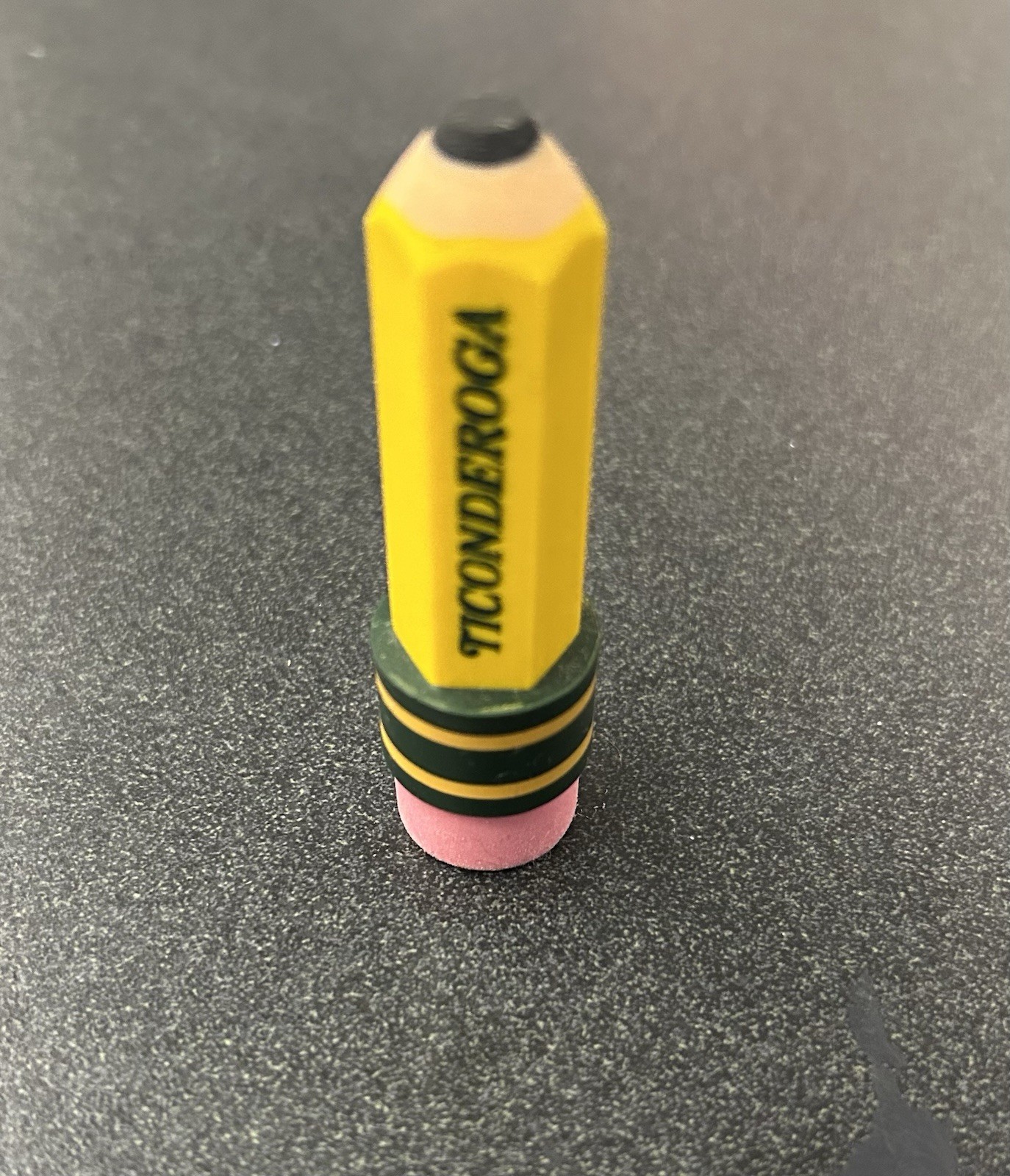 TICONDEROGA Erasers, Pencil Shaped, Latex-Free, Yellow, 1 38953  Inv A21