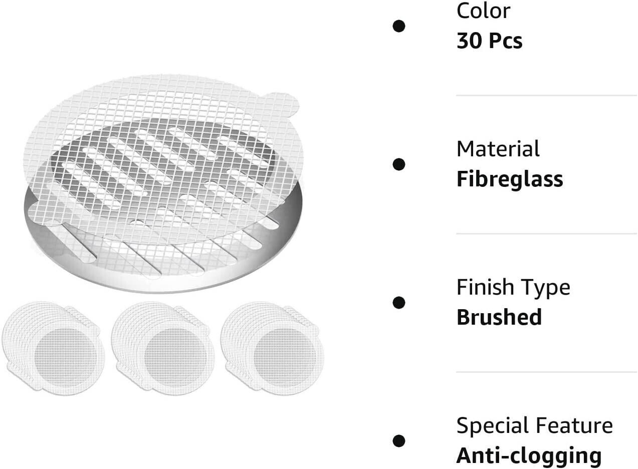 Disposable Shower Drain Hair Catcher Mesh Sticker Strainers