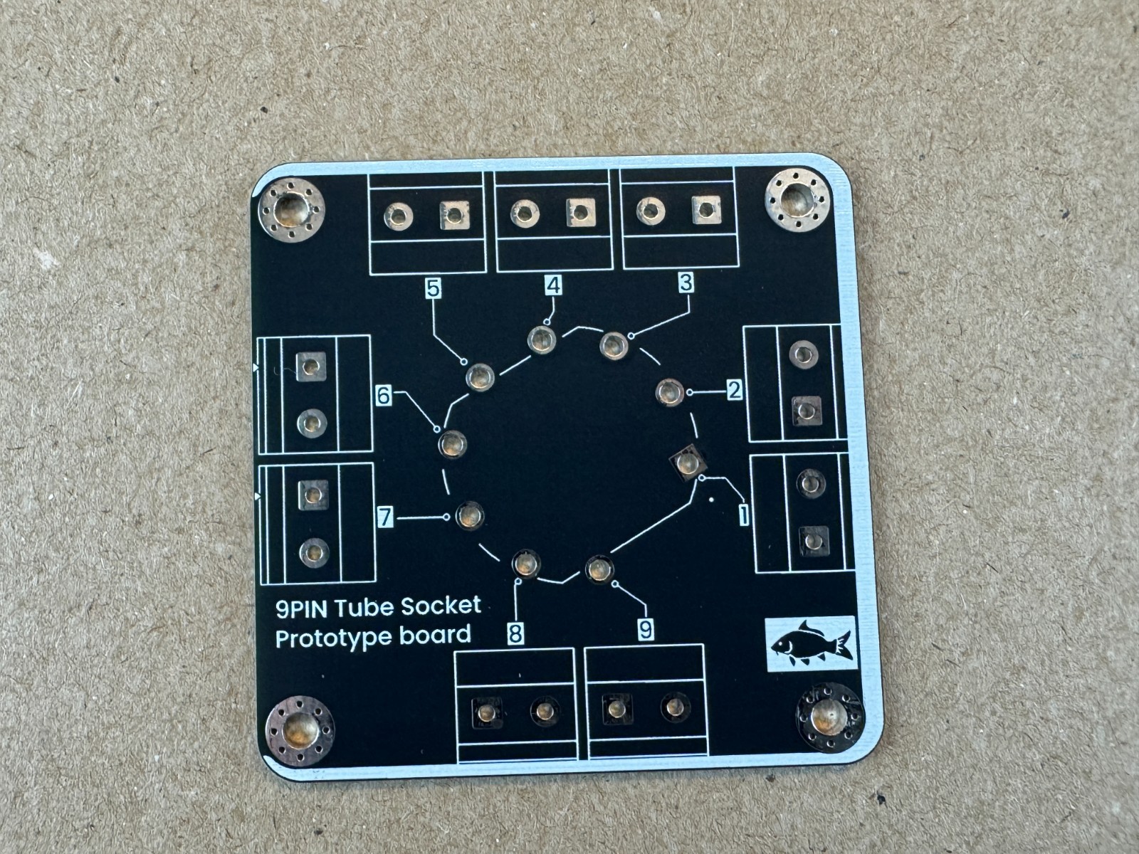 New 9-Pin Vacuum Tube Board Prototype Adapter w/ Socket for DIY Breadboard (Qty)